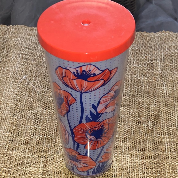 Starbucks Poppy Tumbler 🧡💙
